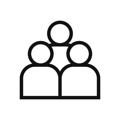 Icon of three people.